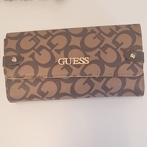 Guess Tan and Brown Wallet